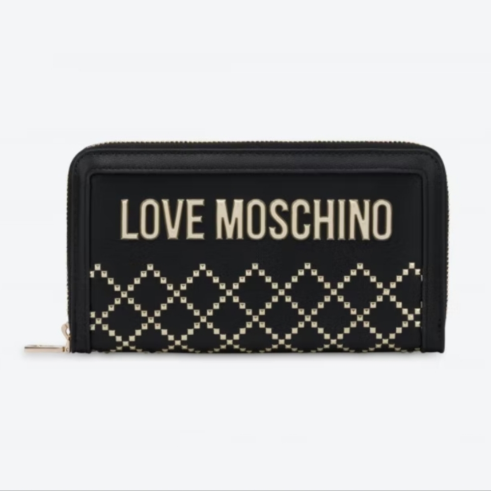 ❤️NWT Love Moschino Woven Wallet with Studs❤️